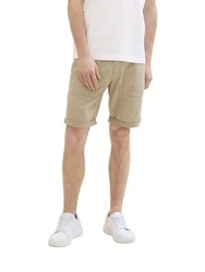TOM TAILOR Bermudas mit Utility Details Khaki/Beige/Weiß