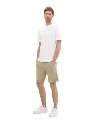 TOM TAILOR Bermudas mit Utility Details Khaki/Beige/Weiß
