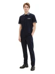 TOM TAILOR Poloshirt mit Logo-Schriftzug und Details 