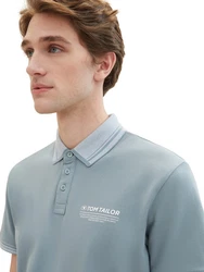 TOM TAILOR Poloshirt mit Logo-Schriftzug und Details 