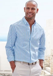 John Devin Langarmhemd Regular Fit mit Button-down-Kragen Hellblau/Blau