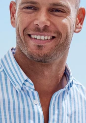 John Devin Langarmhemd Regular Fit mit Button-down-Kragen Hellblau/Blau