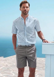 John Devin Kurzarmhemd Regular Fit Button-down-Kragen 
