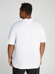 Tommy Hilfiger T-Shirt BT-POCKET TEE-B Groe Gren mit Brusttasche Weiß/Schwarz/Creme