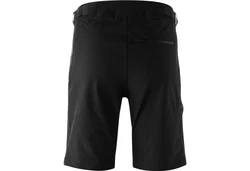 Gonso Fahrradhose Zipp-Off Hose Degno Schwarz/Grau