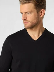 Andrew James Strickpullover Schwarz/Dunkelblau
