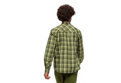 Maier Sports Funktionshemd Claas Herren Hemd Dunkelgrün/Neonfarben/Gelb/Grün