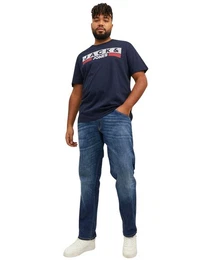 Plus Print-Shirt Big Size bergren T-Shirt