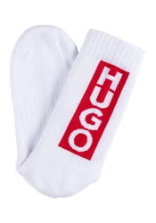 HUGO Freizeitsocken QS BACK LABEL 3P (3er Pack) Schwarz/Weiß/Rot/Braun