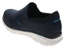Skechers Equalizer Slip-On Sneaker Dunkelblau/Blau/Hellblau