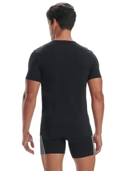 adidas Sportswear T-Shirt Active Flex Cotton Schwarz/Grau/Blau