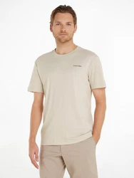 Calvin Klein T-Shirt Micro Logo Khaki/Beige