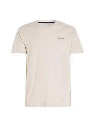 Calvin Klein T-Shirt Micro Logo Khaki/Beige