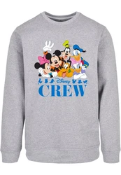 ABSOLUTE CULT Rundhalspullover Mickey Mouse - Disney Friends Crewneck (1-tlg) Grau/Hellgrau/Silber