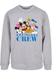 ABSOLUTE CULT Rundhalspullover Mickey Mouse - Disney Friends Crewneck (1-tlg) Grau/Hellgrau/Silber