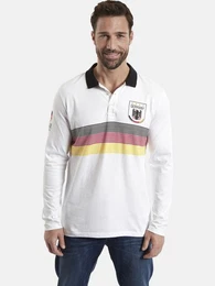 Langarm-Poloshirt GARRI Germany -Schriftzug am Rcken