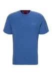 HUGO T-Shirt mit BOSS Kontraststreifen Blau/Hellblau/Grau