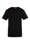 HUGO T-Shirt mit BOSS Kontraststreifen Schwarz/Rot