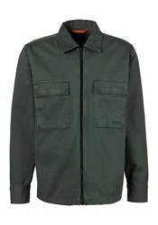 BOSS ORANGE Cargojacke Lovel-zip_12 Dunkelgrün/Grün