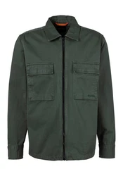 BOSS ORANGE Cargojacke Lovel-zip_12 Dunkelgrün/Grün