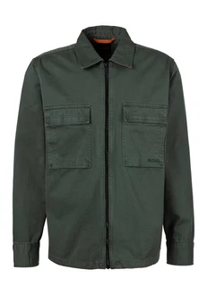 BOSS ORANGE Cargojacke Lovel-zip_12 Dunkelgrün/Grün