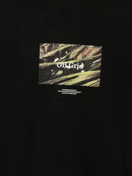Jack & Jones T-Shirt JORLAFAYETTE PHOTO TEE SS CREW NECK Dunkelgrün/Schwarz/Grau/Dunkelblau