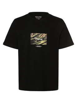 Jack & Jones T-Shirt JORLAFAYETTE PHOTO TEE SS CREW NECK Dunkelgrün/Schwarz/Grau/Dunkelblau