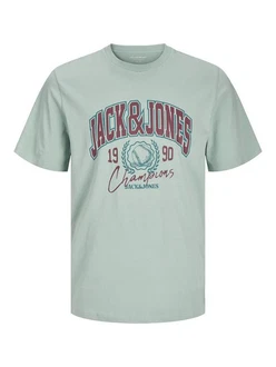 Jack & Jones T-Shirt JorPalms Regular-Fit Basic Grün/Hellblau/Türkis/Hellgrün/Blau Jack & Jones T-Shirt JorPalms Regular-Fit Basic Grün/Hellblau/Türkis/Hellgrün/Blau
