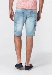 Timezone Cargoshorts Shorts Kurze Denim Mid Waist Jeansshorts (7313) Hellblau (7313)