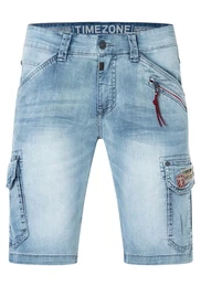 Cargoshorts Shorts Kurze Denim Mid Waist Jeansshorts 7313 in Hellblau