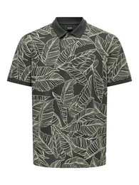 Poloshirt Poloshirt Kurzarm Polokragen Baumwolle Hemd 7492 in Dunkelgrn