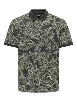 ONLY & SONS Poloshirt Polokragen Hemd (7492) dunkelgrn/wei
