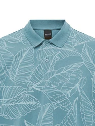 ONLY & SONS Poloshirt Polokragen Hemd (7492) rauchblau/offwhite