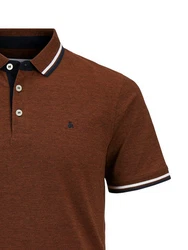 Jack & Jones Poloshirt JJEPAULOS POLO SS NOOS Braun (3613)