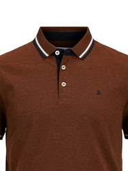 Jack & Jones Poloshirt JJEPAULOS POLO SS NOOS Braun (3613)