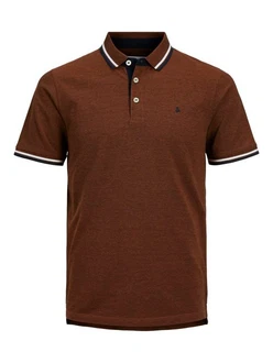 Jack & Jones Poloshirt JJEPAULOS POLO SS NOOS Braun (3613) Jack & Jones Poloshirt JJEPAULOS POLO SS NOOS Braun (3613)