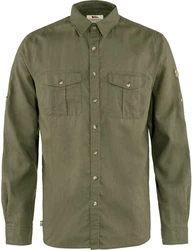 Fjällräven Langarmhemd vik Travel Shirt LS Dunkelgrün/Khaki/Grün