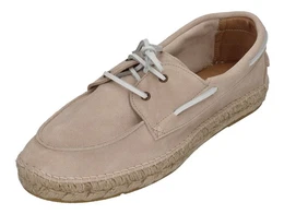 espadrij loriginale NAVIRE VELOUR MEN Espadrille Beige x White Laces