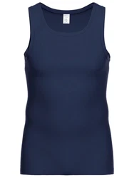 Ammann Achselhemd Athletic Shirt Day Modern Dunkelblau/Blau