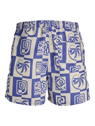 Jack & Jones JPSTFIJI JJSWIM OCEANDAY SS24 Creme/Blau
