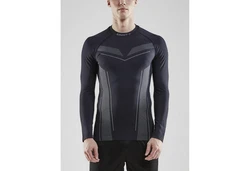Craft Thermounterhemd Pro Control Seamless Jersey Grau/Schwarz