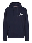 Tommy Jeans Kapuzensweatshirt TJM REG ENTRY GRAPHIC HOODIE Dunkelblau/Schwarz/Hellblau