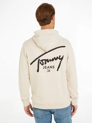 Tommy Jeans Kapuzensweatshirt TJM REG ENTRY GRAPHIC HOODIE Beige/Khaki