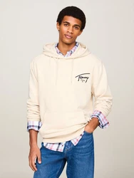 Tommy Jeans Kapuzensweatshirt TJM REG ENTRY GRAPHIC HOODIE Beige/Khaki
