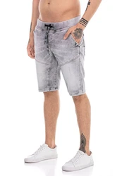 RedBridge Jeansshorts Herren Denim Hellgrau/Grau