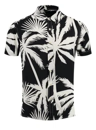 Kurzarmhemd MSH PALMS 1/2 patterned (1-tlg)
