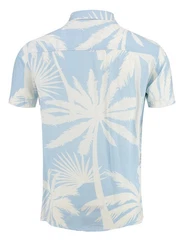 Key Largo Kurzarmhemd MSH PALMS Blau/Hellblau