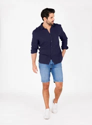 Key Largo Longsleeve MSH FINCA 1/1 Dunkelblau/Hellblau/Blau