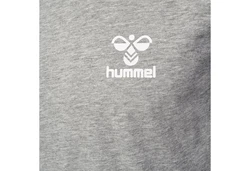 hummel Kurzarmshirt hmlFav Logo T-Shirt Grau Melange