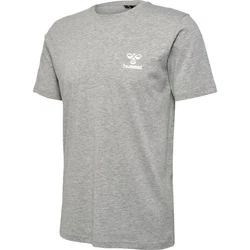 hummel Kurzarmshirt hmlFav Logo T-Shirt Grau Melange